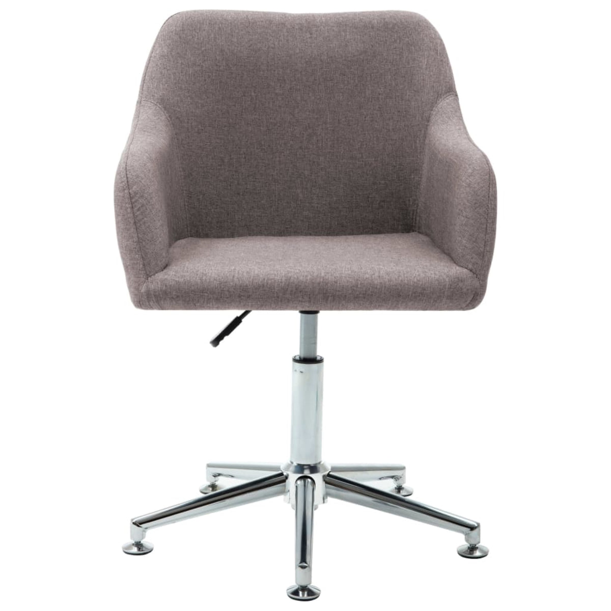 Vidaxl Swivel Dining Chair Taupe Fabric