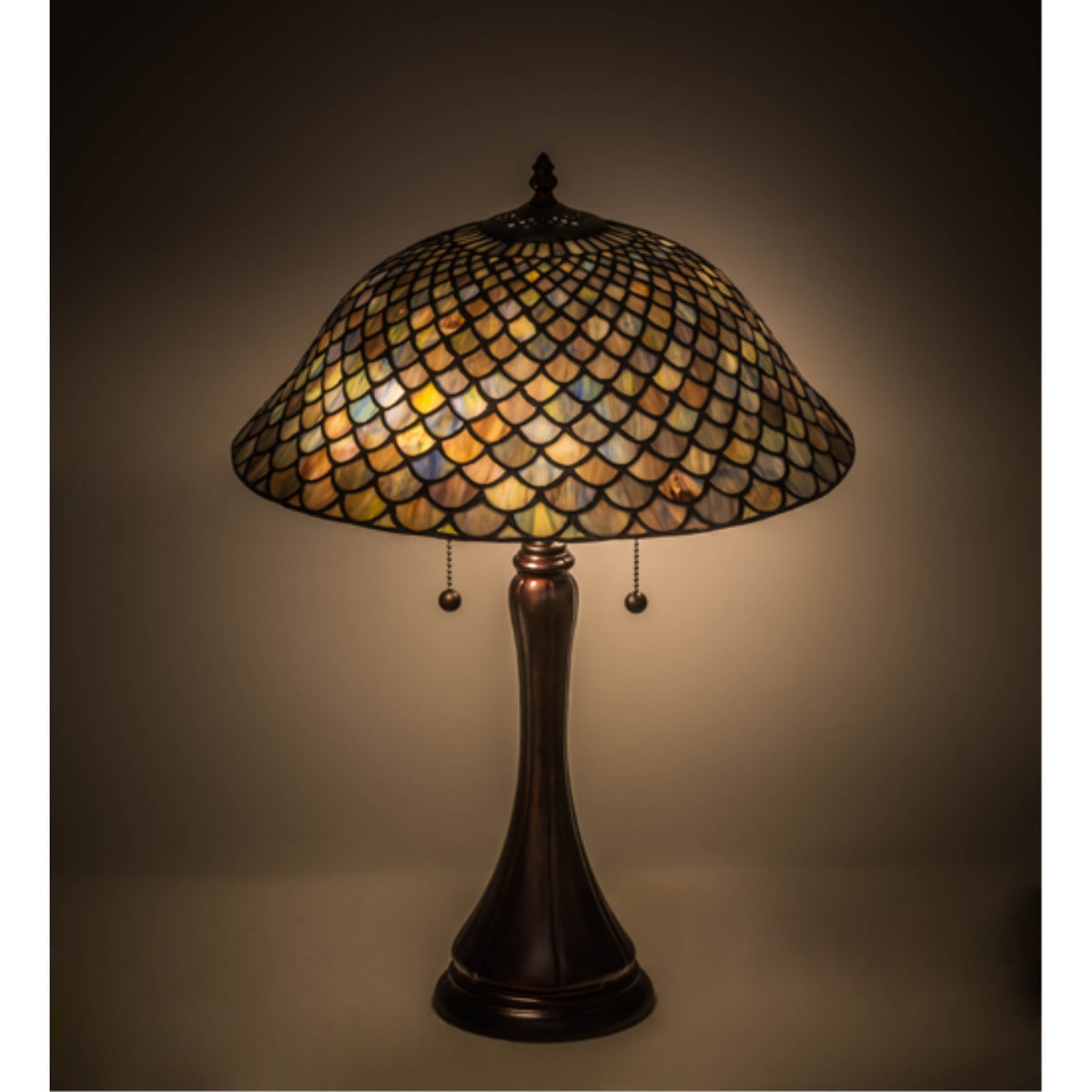23'H Tiffany Fishscale Table Lamp