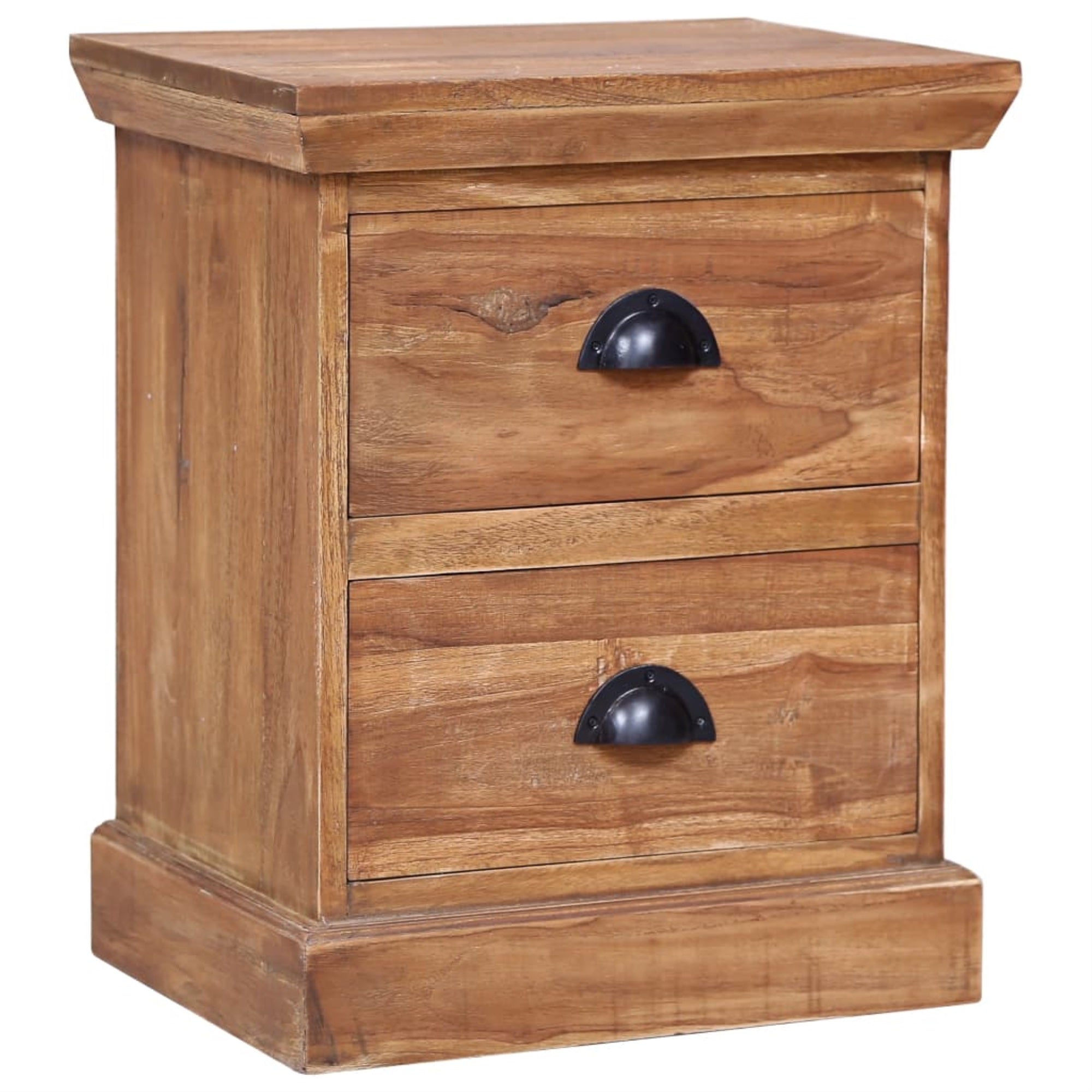 Vidaxl Bedside Cabinet 15.7'X11.8'X19.7' Solid Teak