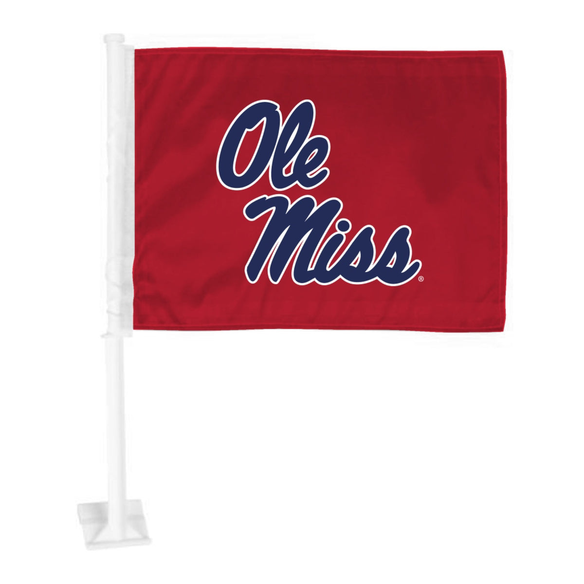 Ole Miss Rebels Car Flag Large 1Pc 11 X 14