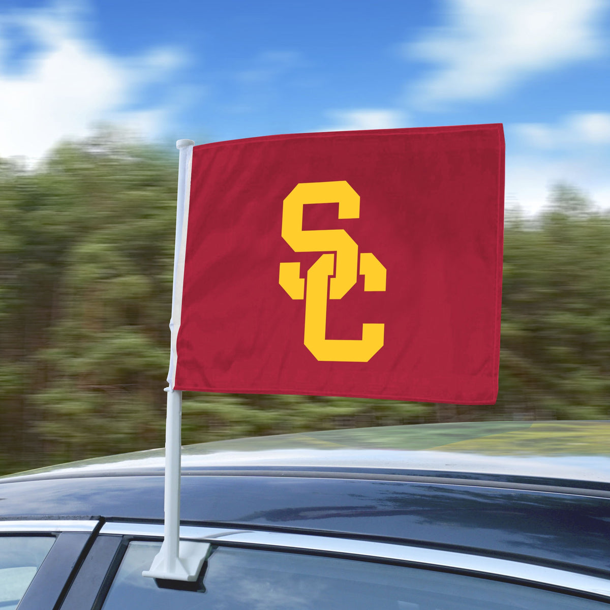 Southern California Trojans Car Flag Large 1Pc 11 X 14