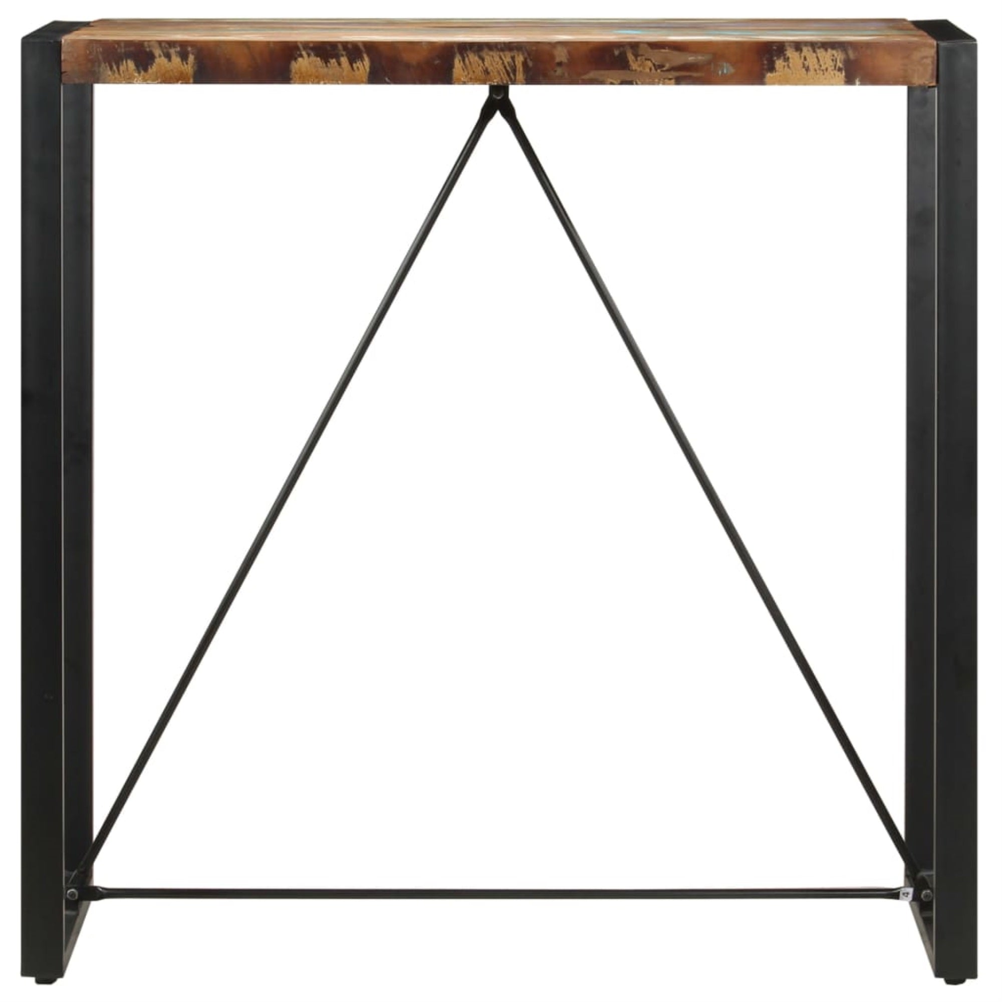 Vidaxl Bar Table 43.3'X23.6'X43.3' Solid Reclaimed Wood