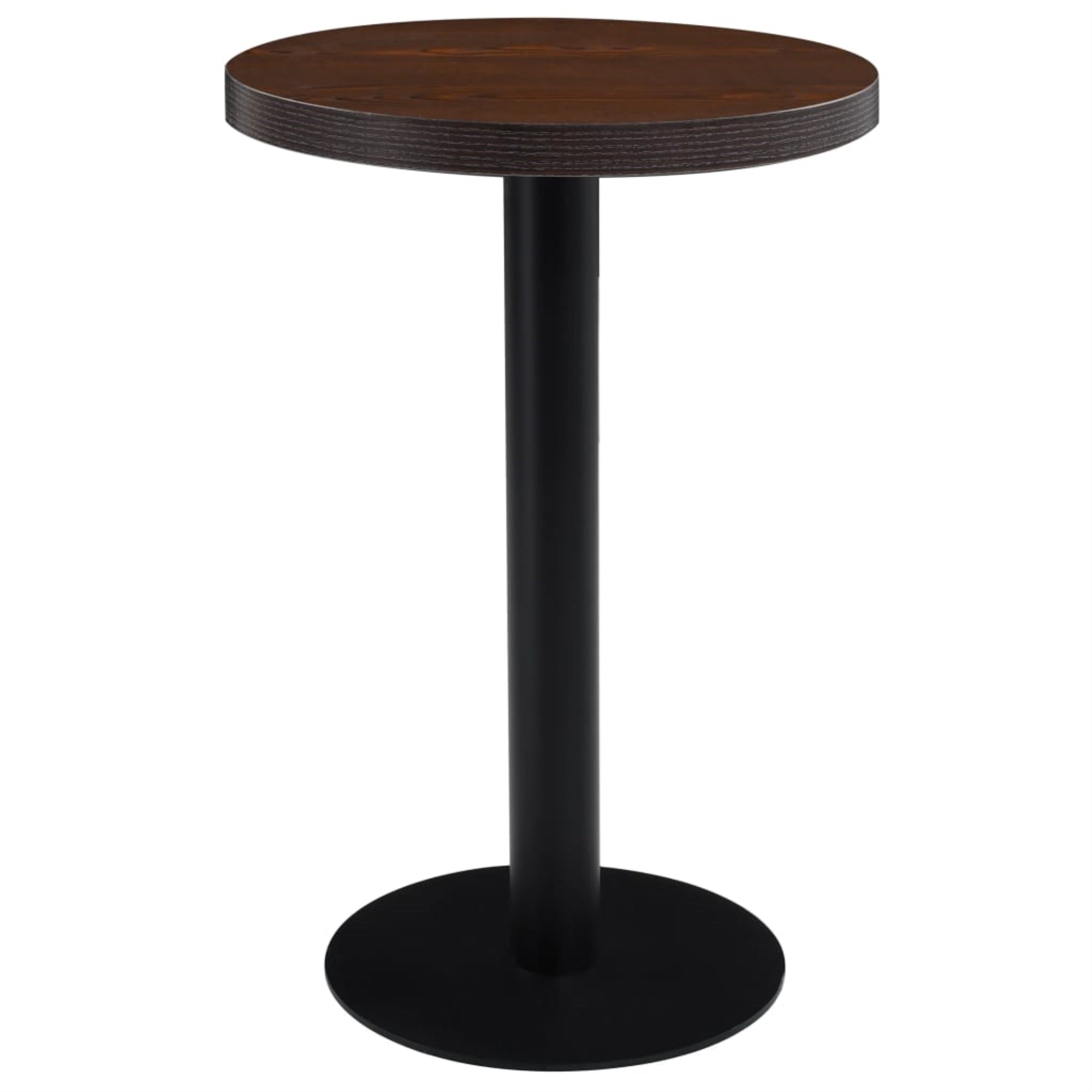Vidaxl Bistro Table Dark Brown 19.7' Mdf