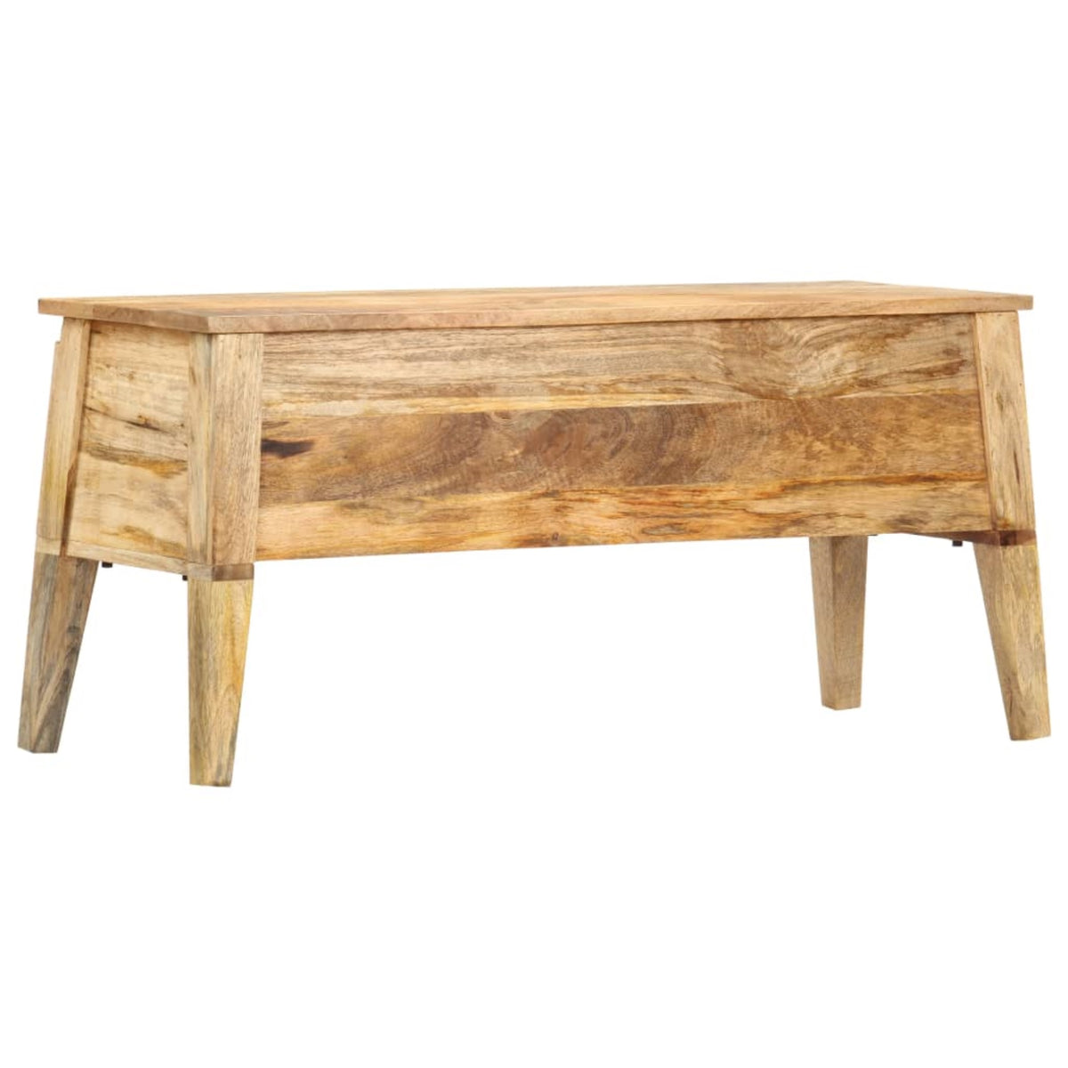 Vidaxl Storage Box 39'X13.8'X18.9' Solid Mango Wood