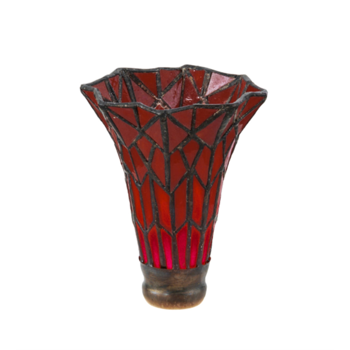 4'W X 5.5'H Tiffany Pond Lily Red Shade