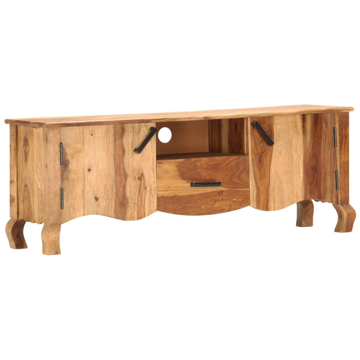 Vidaxl Tv Cabinet 45.3'X11.8'X16.5' Solid Sheesham Wood