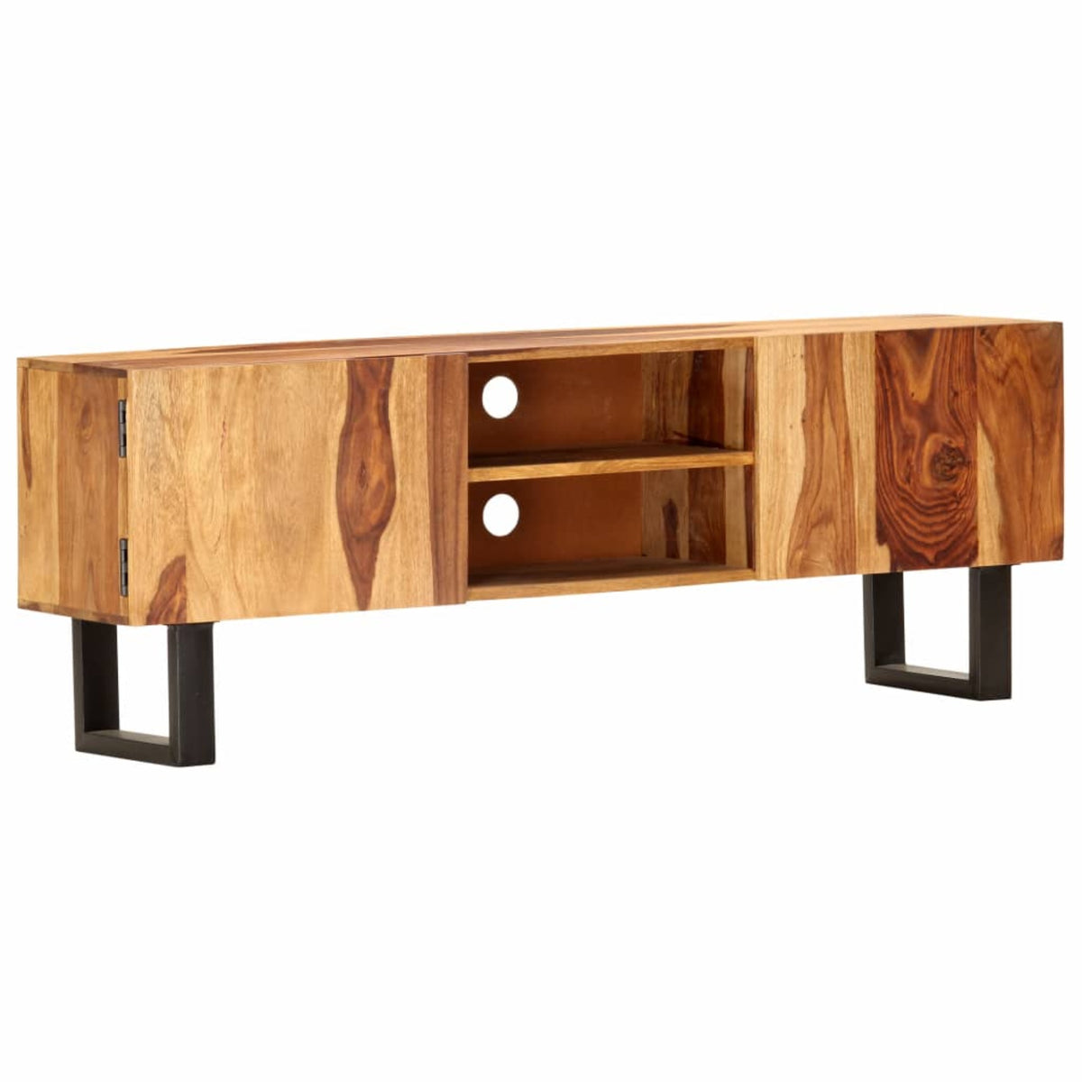 Vidaxl Tv Cabinet 51.2'X11.8'X18.5' Solid Acacia Wood