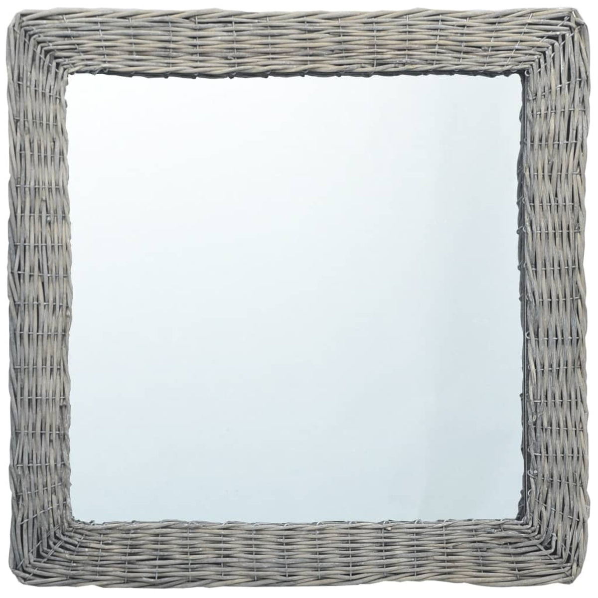 Vidaxl Mirror 19.7'X19.7' Wicker