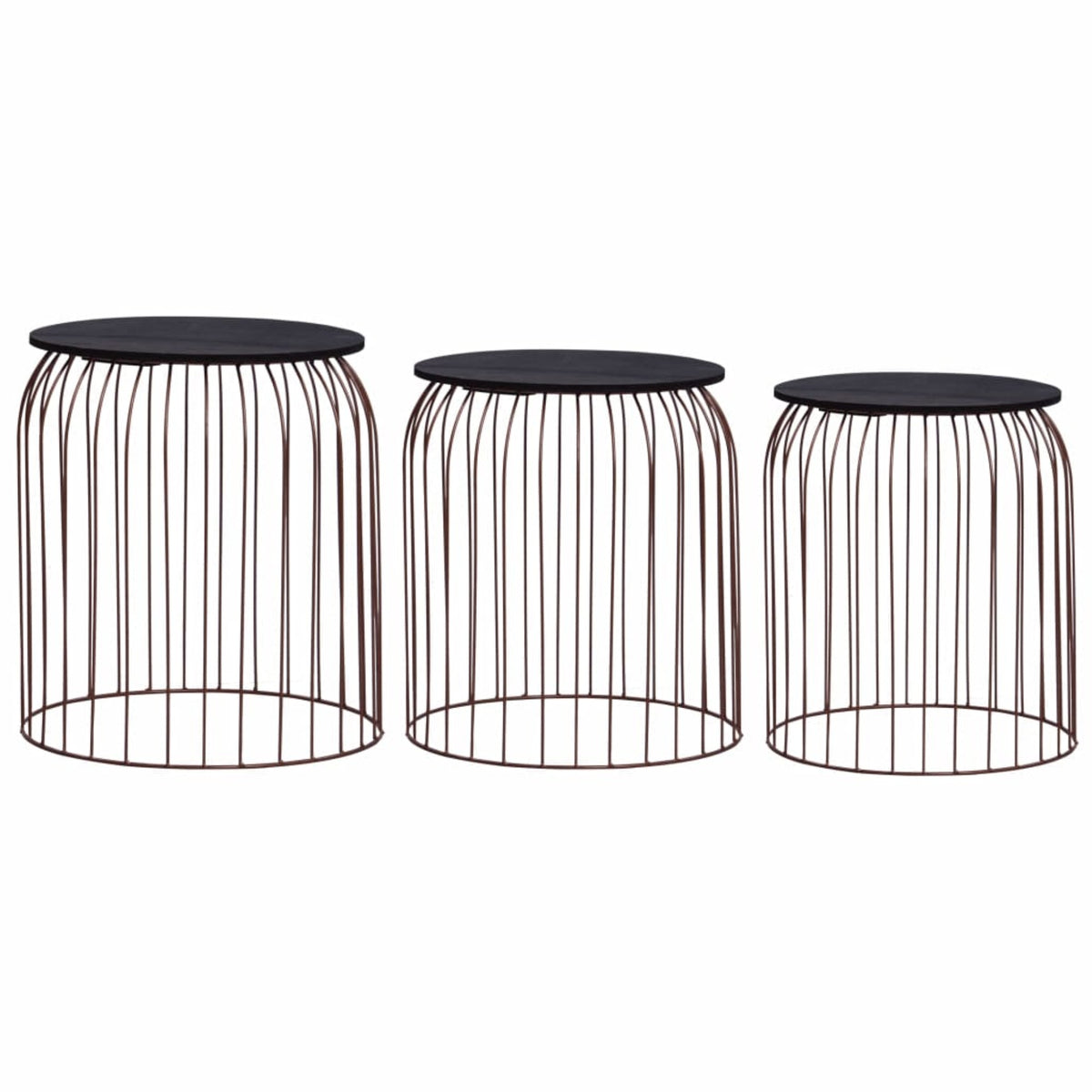 Vidaxl Coffee Tables 3 Pcs Copper