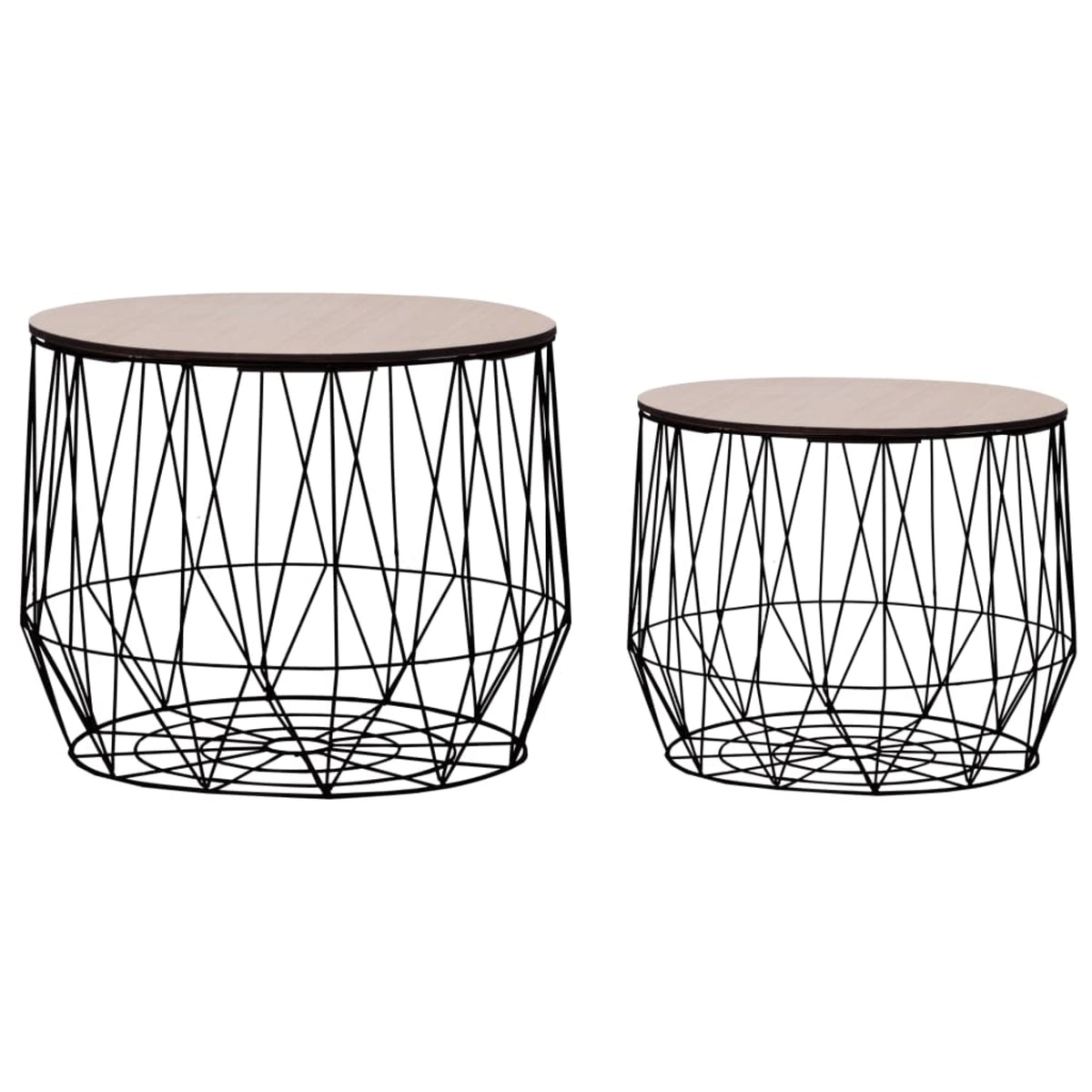 Vidaxl Coffee Table 2 Pcs Black