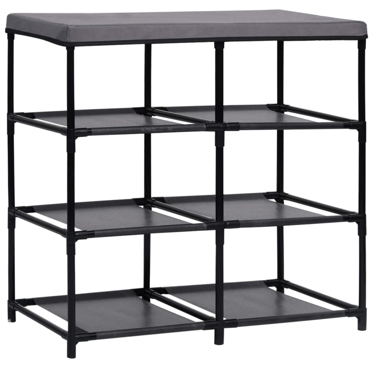 Vidaxl Storage Cabinet With 6 Drawers 21.7'X11.4'X21.7' Gray Steel