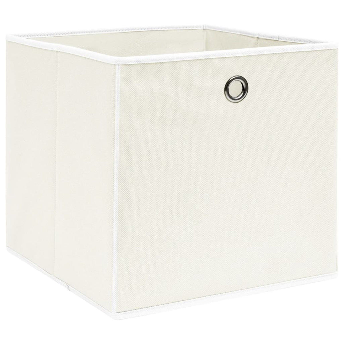 Vidaxl Storage Boxes 4 Pcs White 12.6'X12.6'X12.6' Fabric