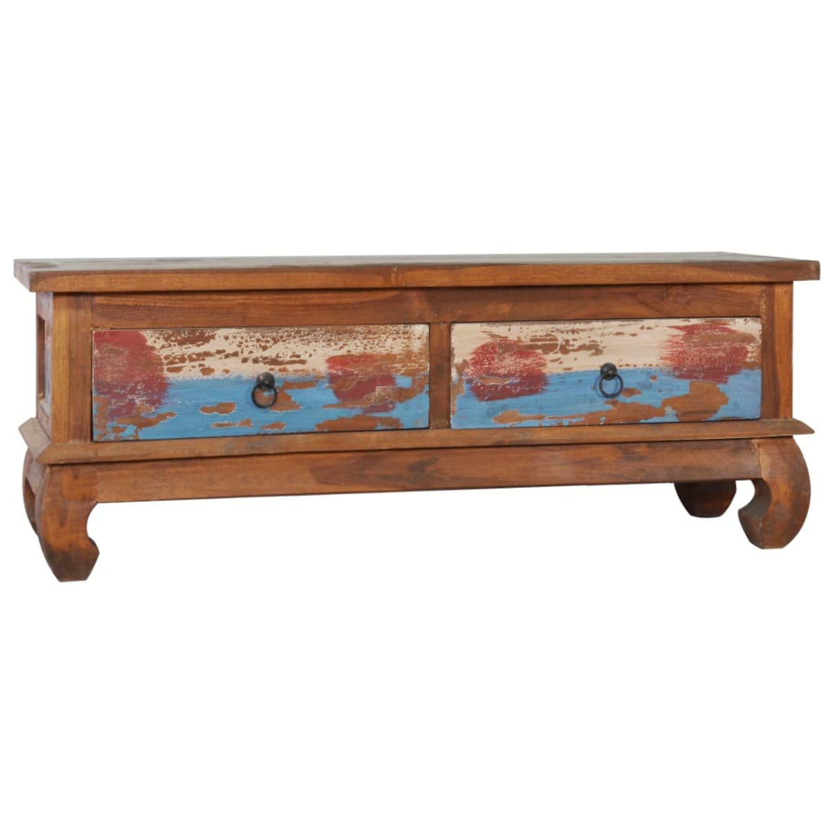 Vidaxl Tv Cabinet 43.3'X13.8'X15.7' Reclaimed Teak Wood