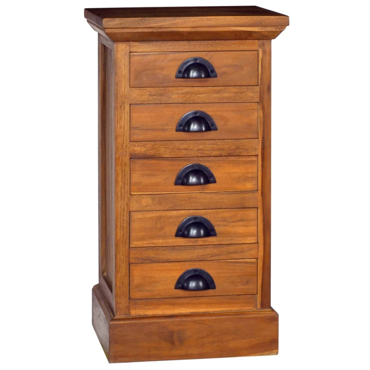 Vidaxl 5-Drawer Cabinet 13.8'X11.8'X23.6' Solid Teak Wood