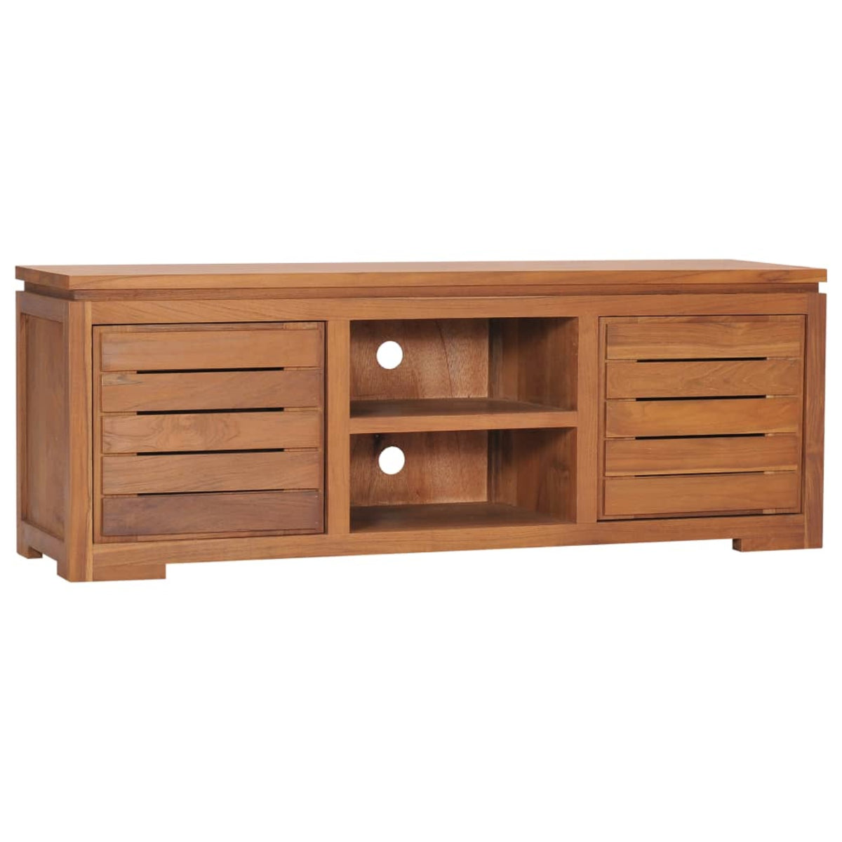 Vidaxl Tv Cabinet 43.3'X11.8'X15.7' Solid Teak Wood