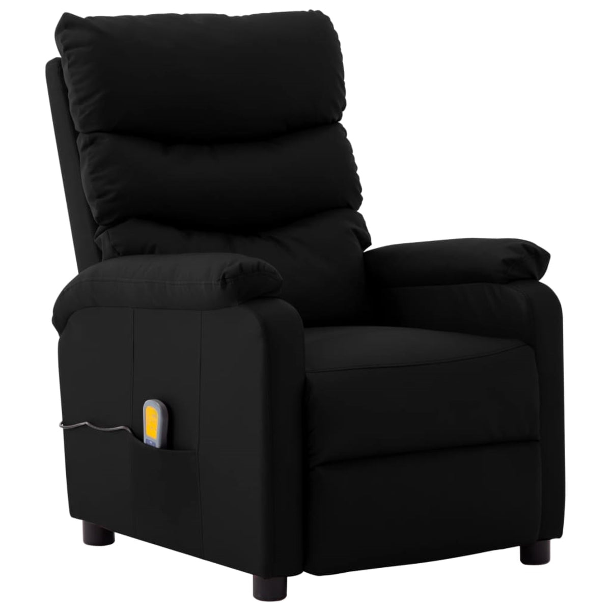Vidaxl Massage Reclining Chair Black Faux Leather