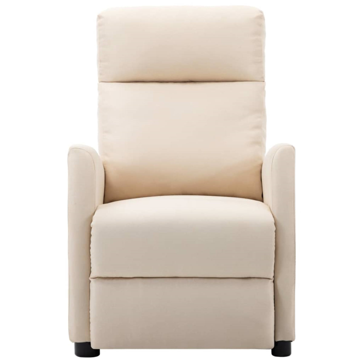 Vidaxl Massage Reclining Chair Cream Fabric