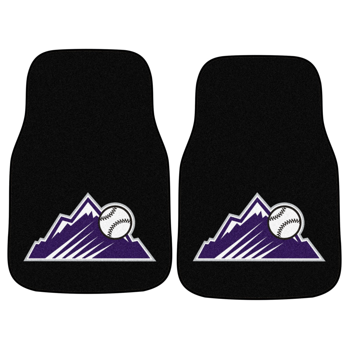 Fanmats, Mlb - Colorado Rockies 2-Pc Carpet Car Mat Set
