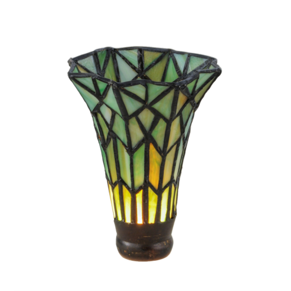 4'W X 5.5'H Tiffany Pond Lily Green Shade
