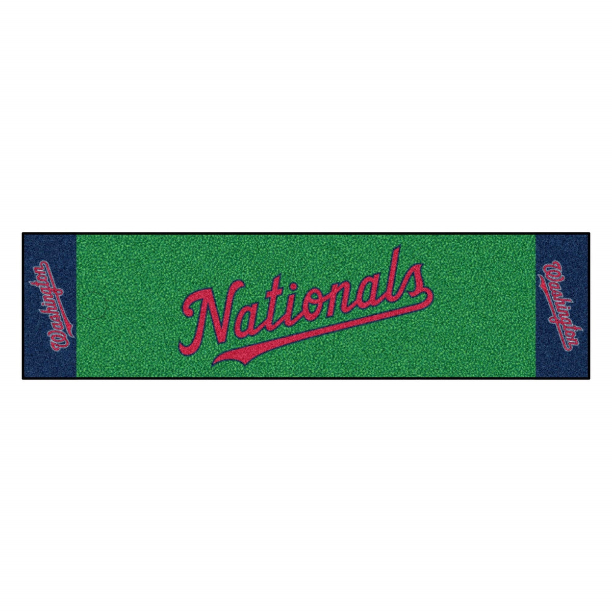 Washington Nationals Putting Green Mat - 1.5Ft. X 6Ft. - Nationals Script Alternate Logo