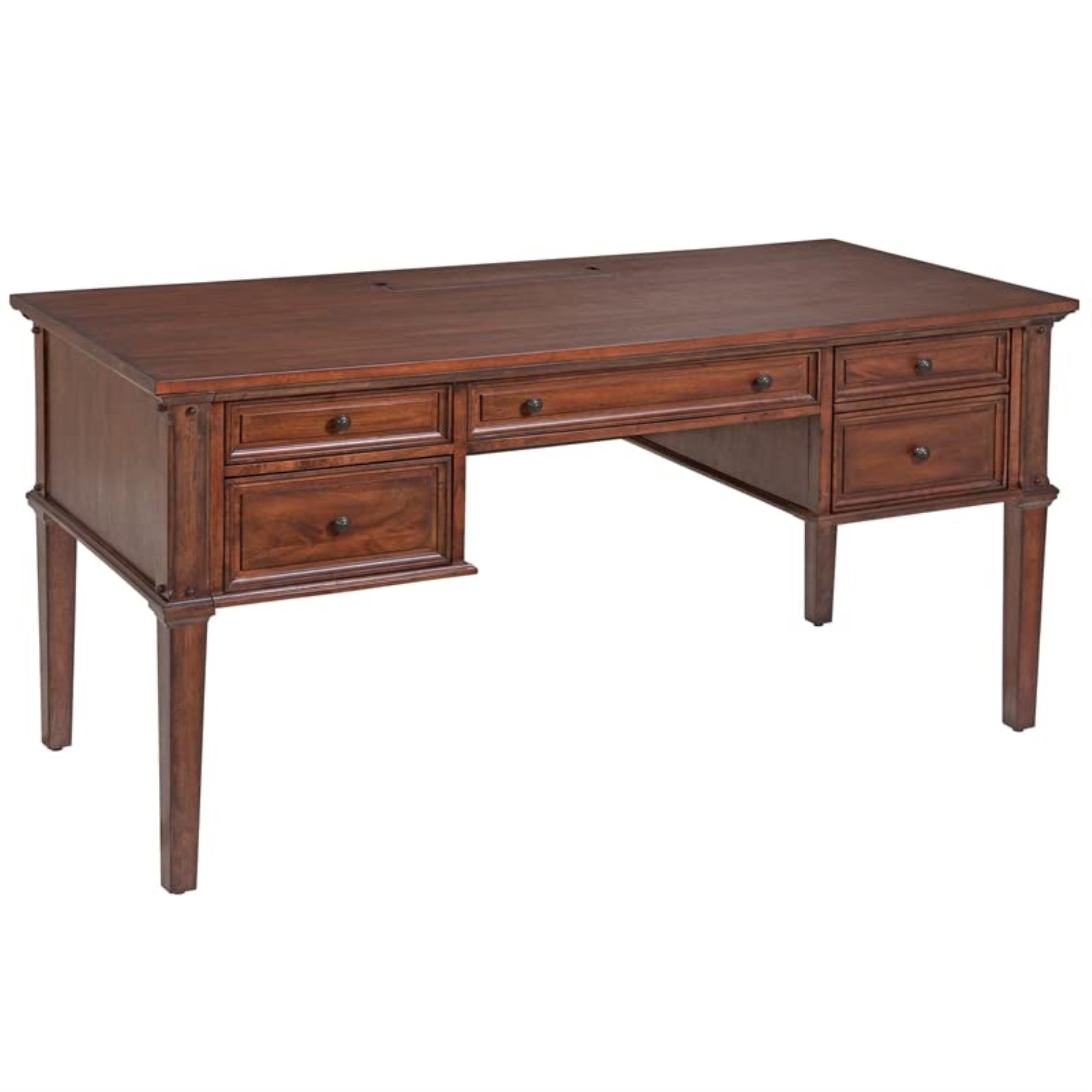 American Woodcrafters Sedona Rustic Cherry 60-inch Wood Storage Desk