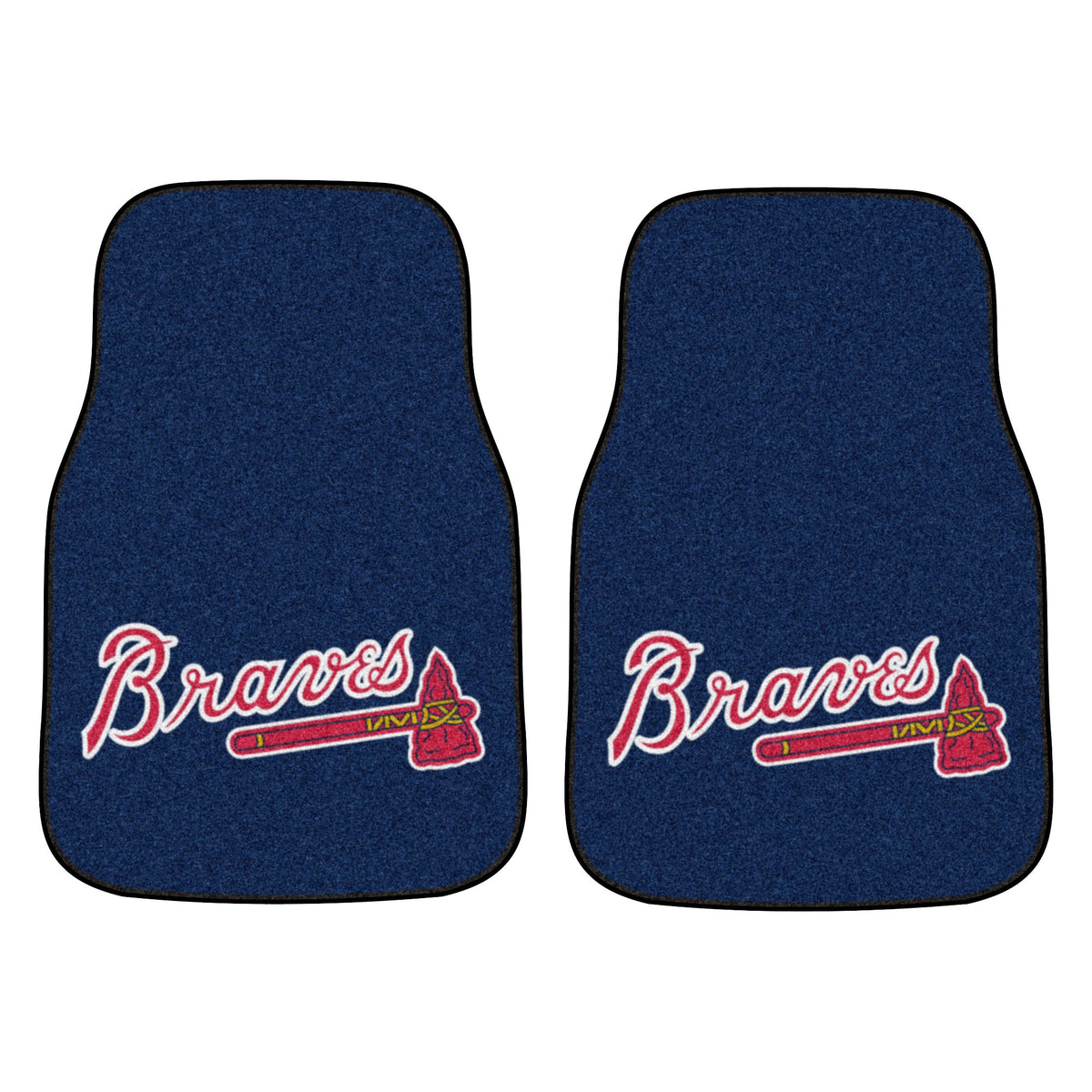 Fanmats, Mlb - Atlanta Braves 2-Pc Carpet Car Mat Set