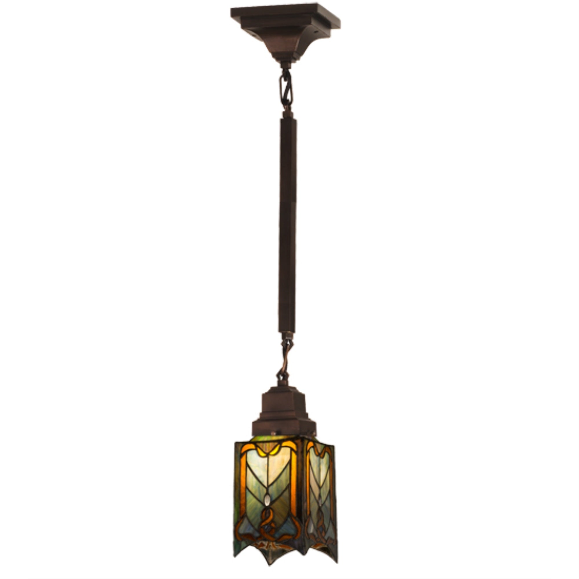 5.5'Sq Cottage Mission Mini Pendant