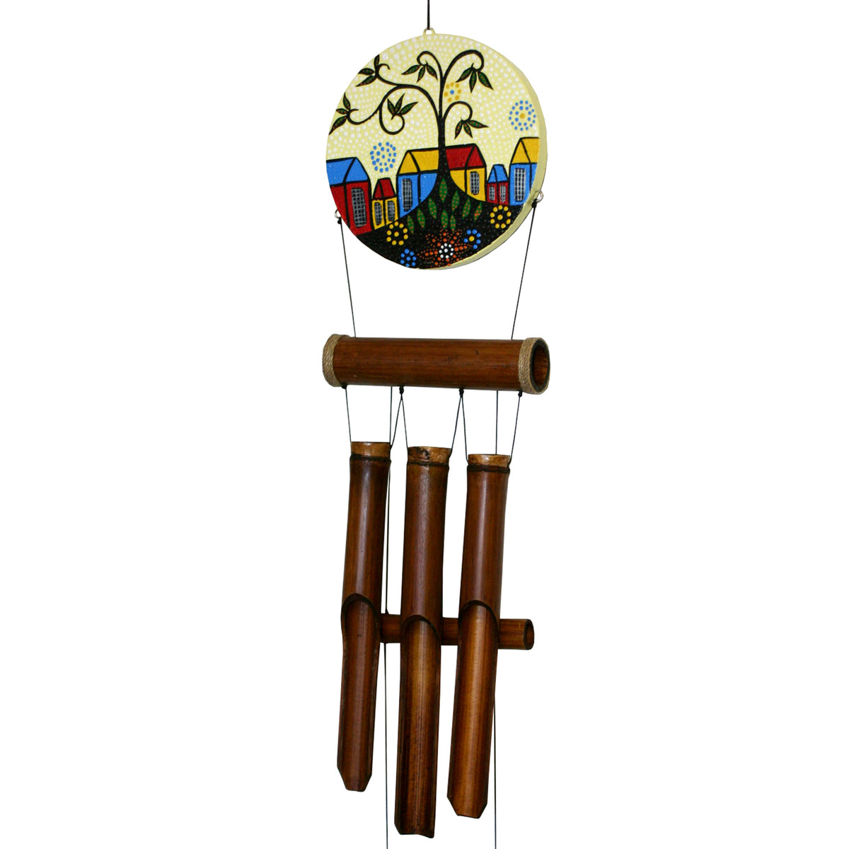 Village Dots Harmony Bamboo Wind Chime