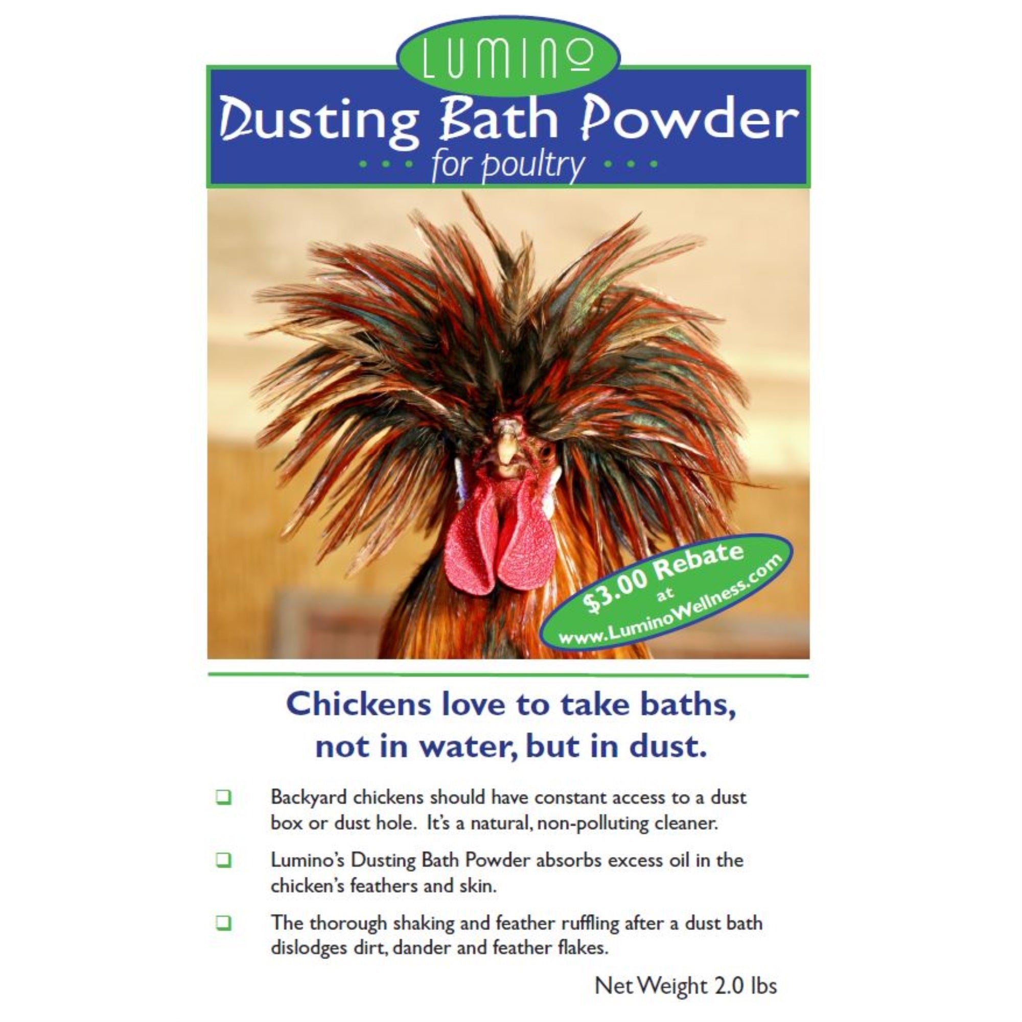 Dusting Bath Powder For Poultry 2 Lbs
