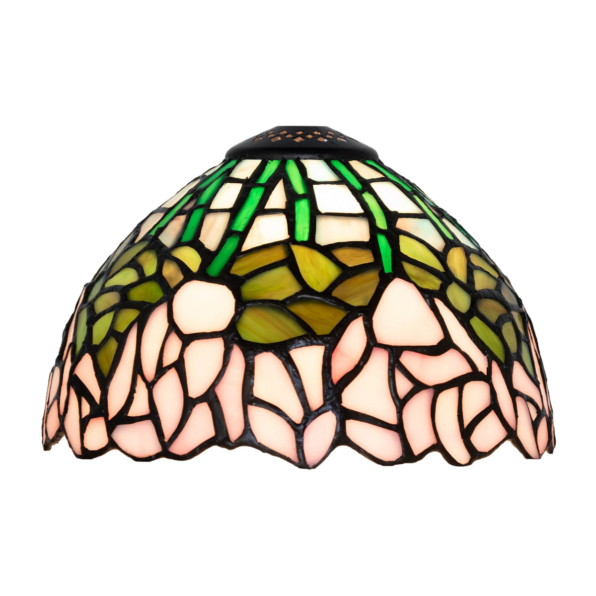 8' Wide Tiffany Cabbage Rose Shade