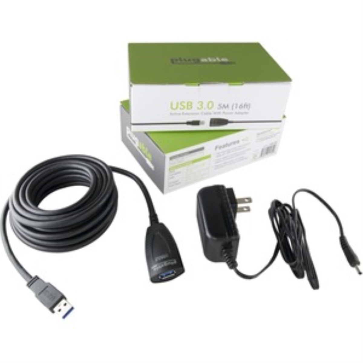 Usb 3.0 5M Ext Cable 5V Pwr +