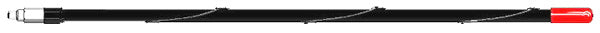FIRESTIK - 4 FOOT 144-148 MHZ 400 WATT 5/8 WAVE 2 METER AMATEUR BAND ANTENNA WITH 3/8″X24″ THREADS IN BLACK
