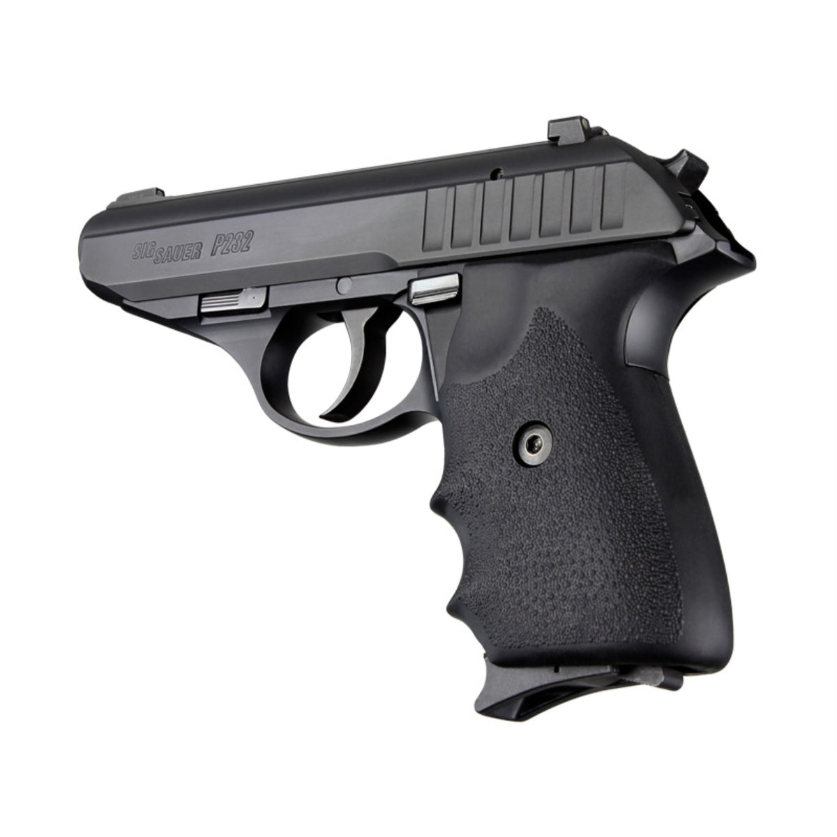 Hogue Sig Sauer P230 Rubber Gripfinger Grooves Black