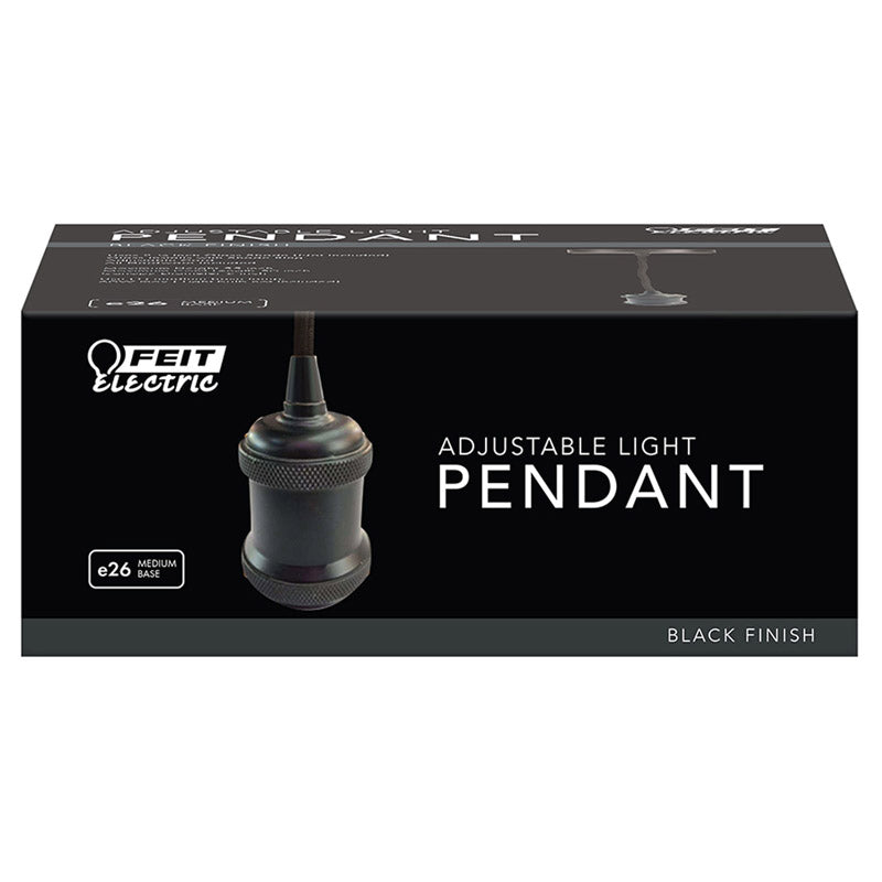 Pendant Adj Blk 55 60W (Pack Of 1)
