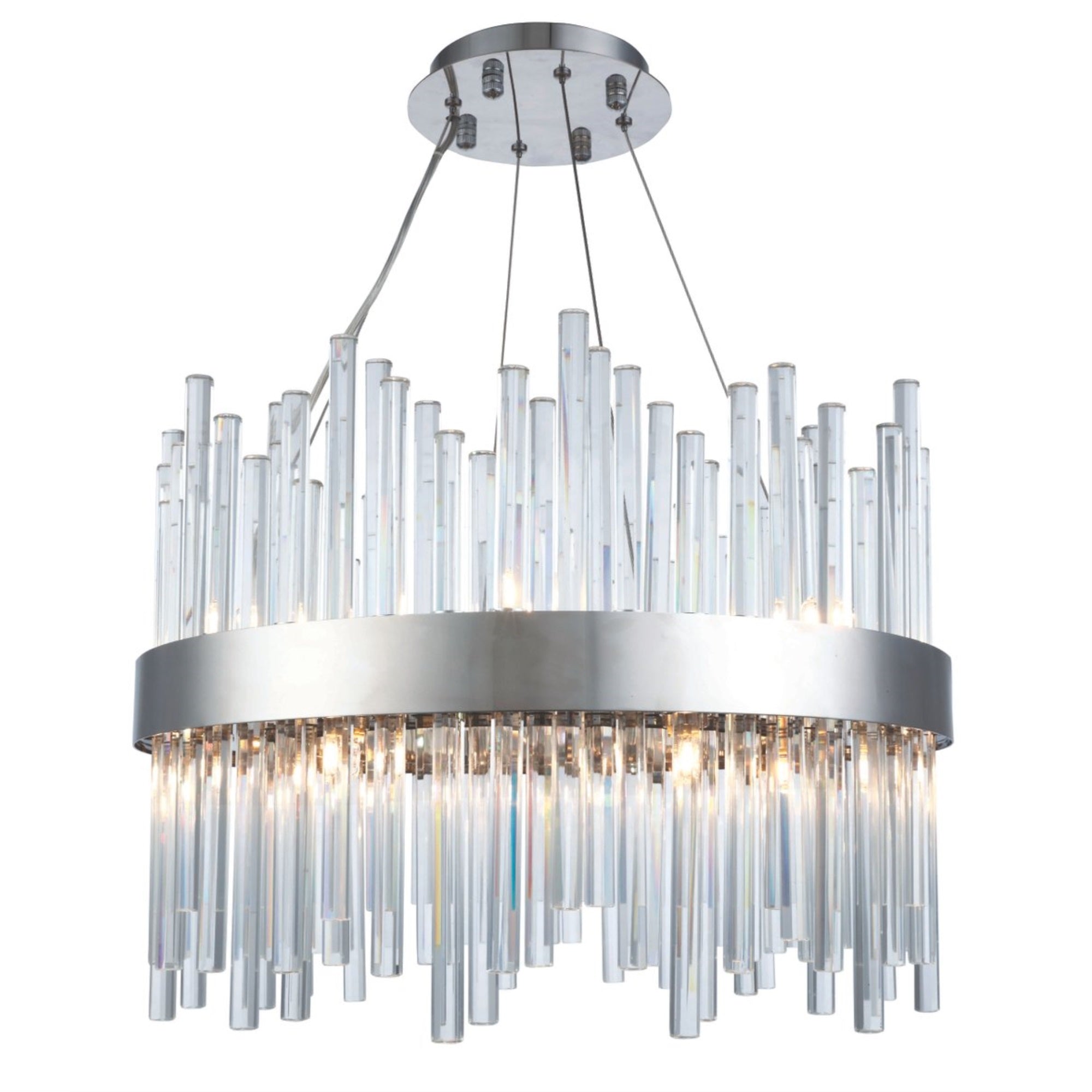 Dallas 14 Light Chrome Chandelier Clear Royal Cut Crystal