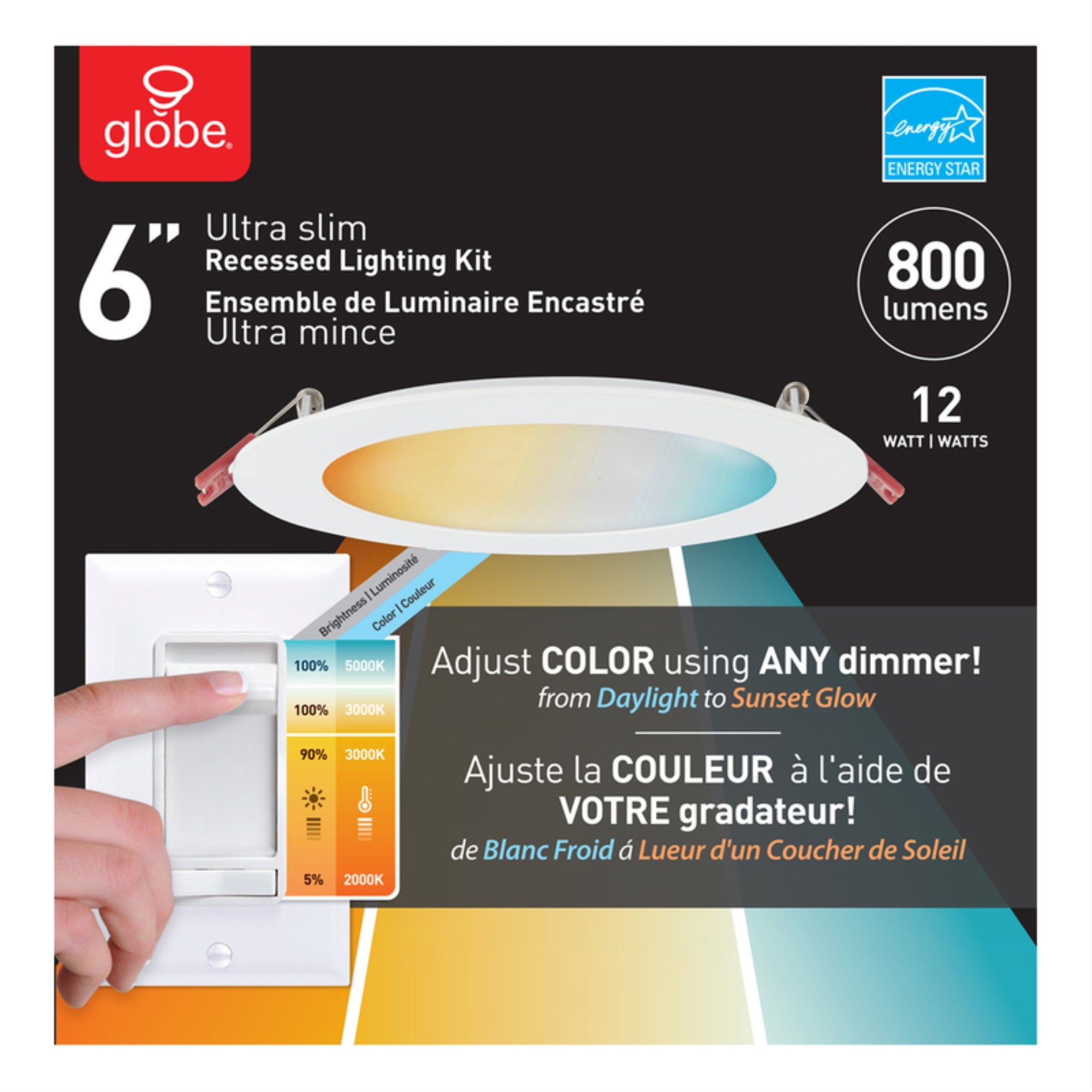Recess Light Kit 6 Wht (Pack Of 1)