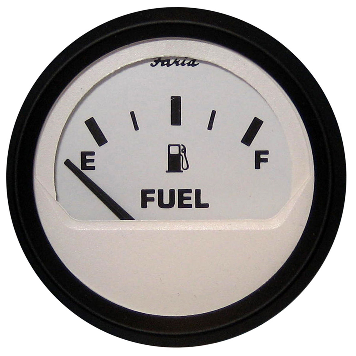 Faria 12901 Euro Fuel Level Gauge - White 2