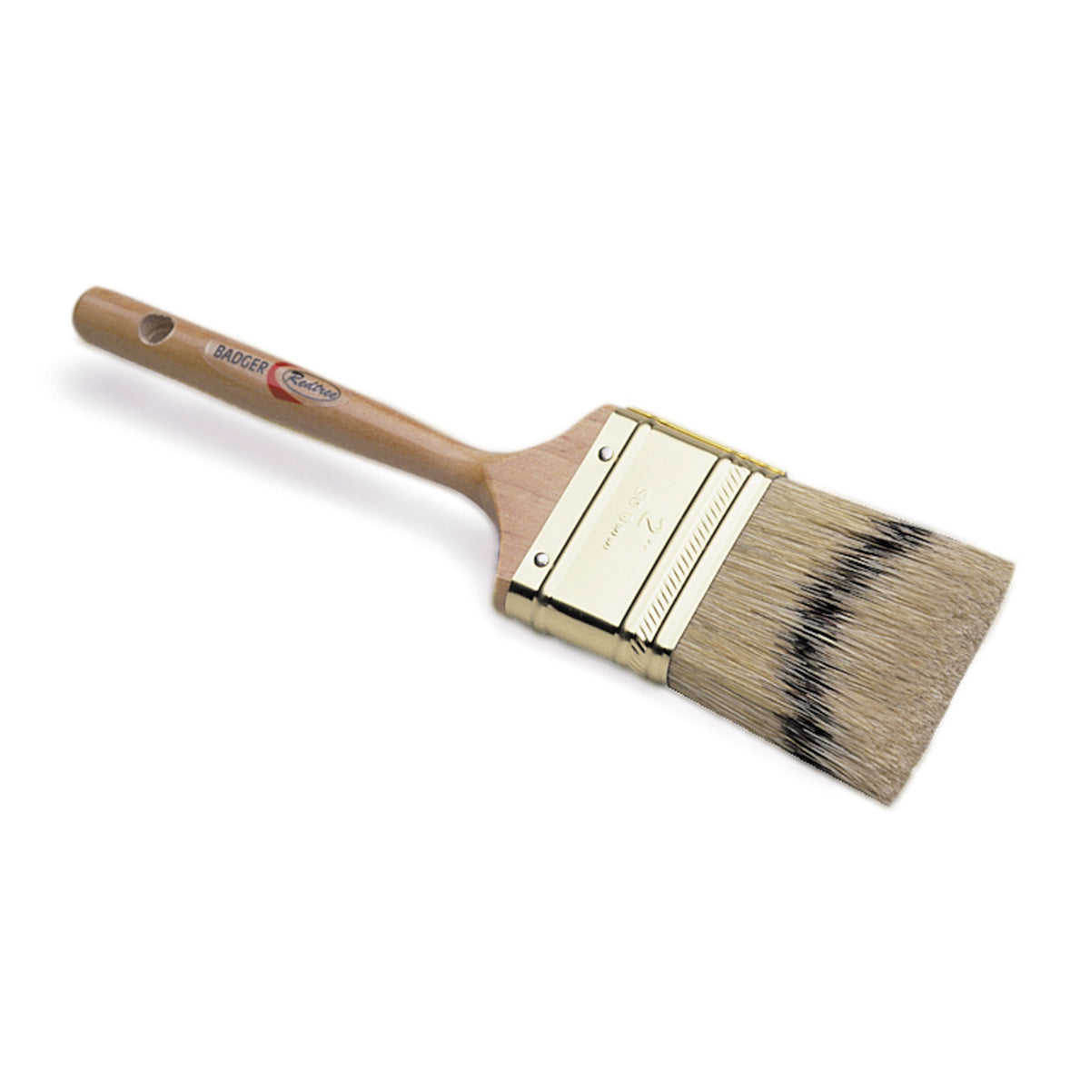 Redtree 10041 Badger Fine Finish Natural Bristle Paint Brush - 2-1/2