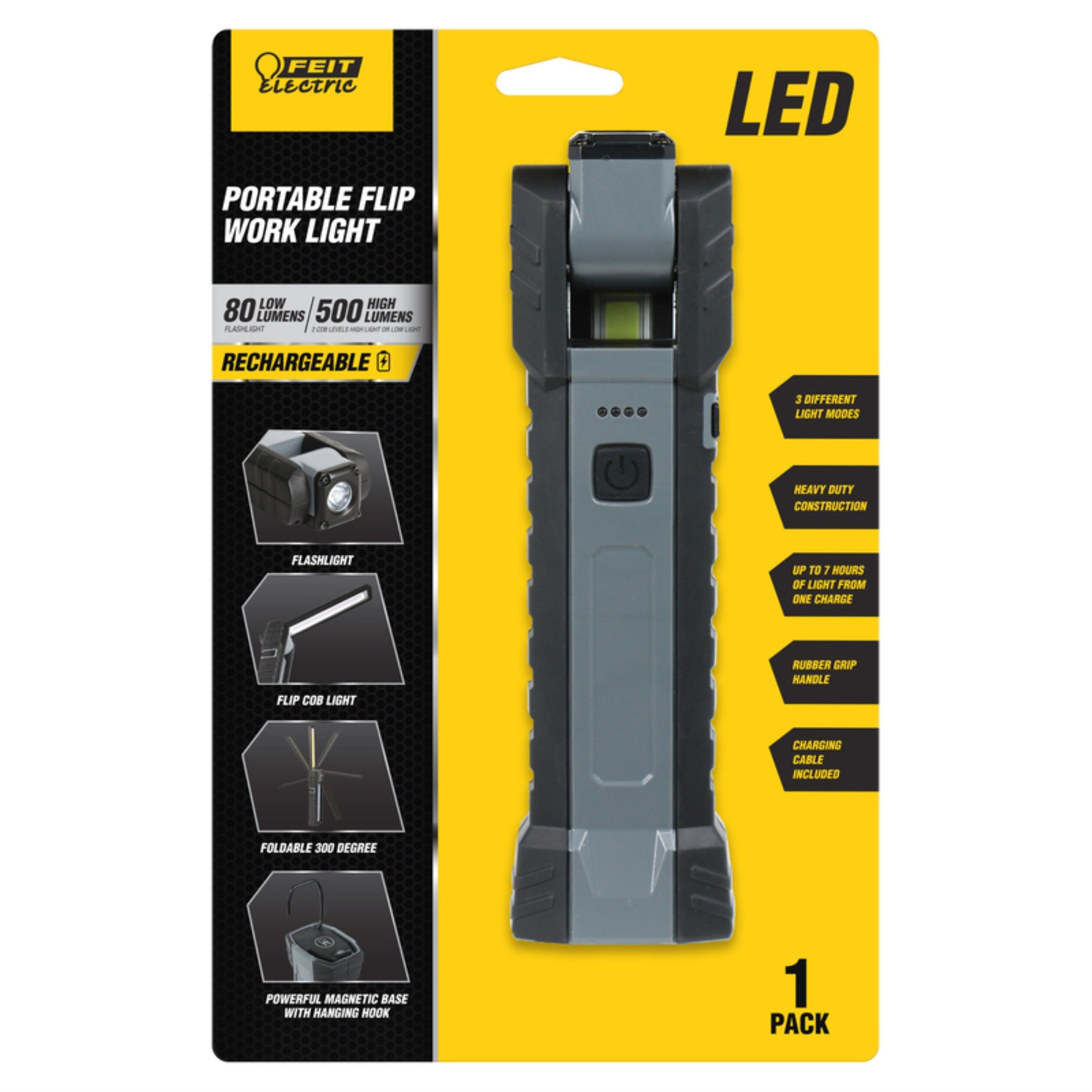 Work Lgt W/Magnet Led 5W (Pack Of 1)