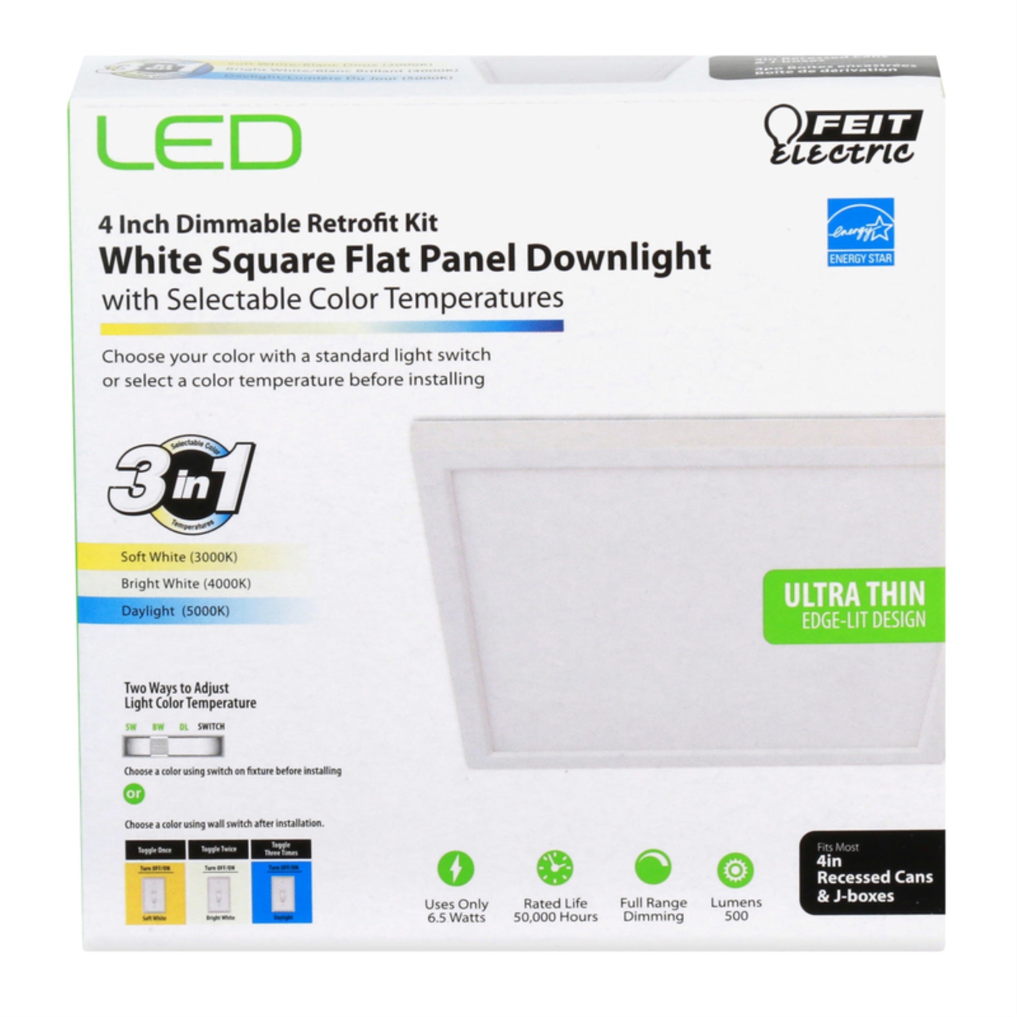 Led Flt Pnl Lgt Ftr 4W (Pack Of 1)