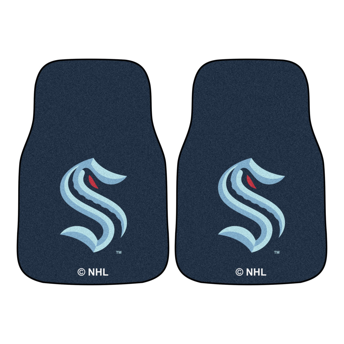 Fanmats, Nhl - Seattle Kraken 2-Pc Carpet Car Mat Set