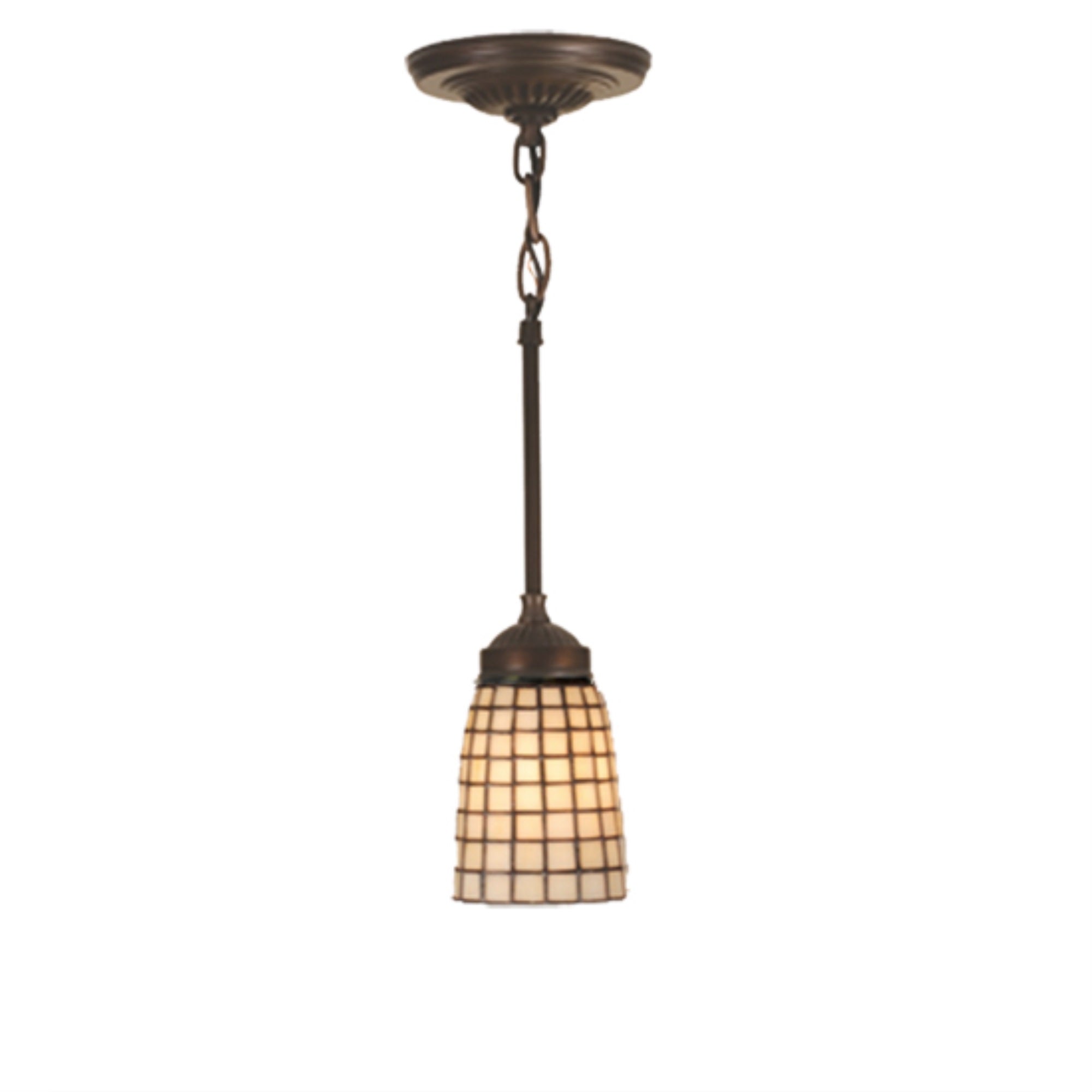 5'W Terra Bone Mini Pendant