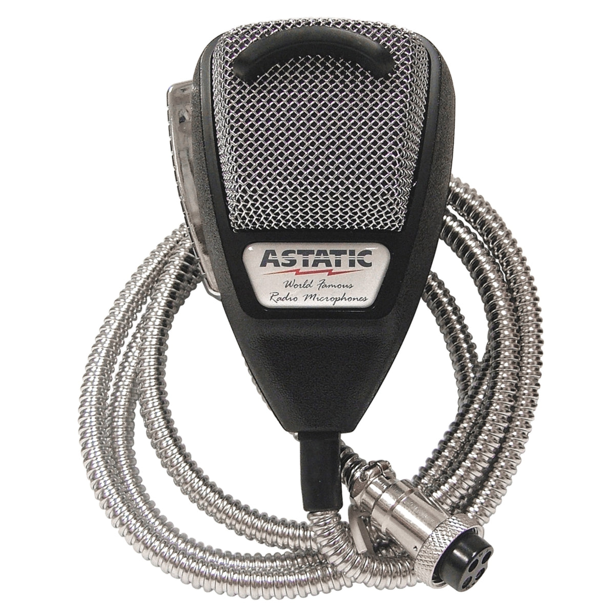 Noise Cancelling 4-Pin Cb Mic  Silver