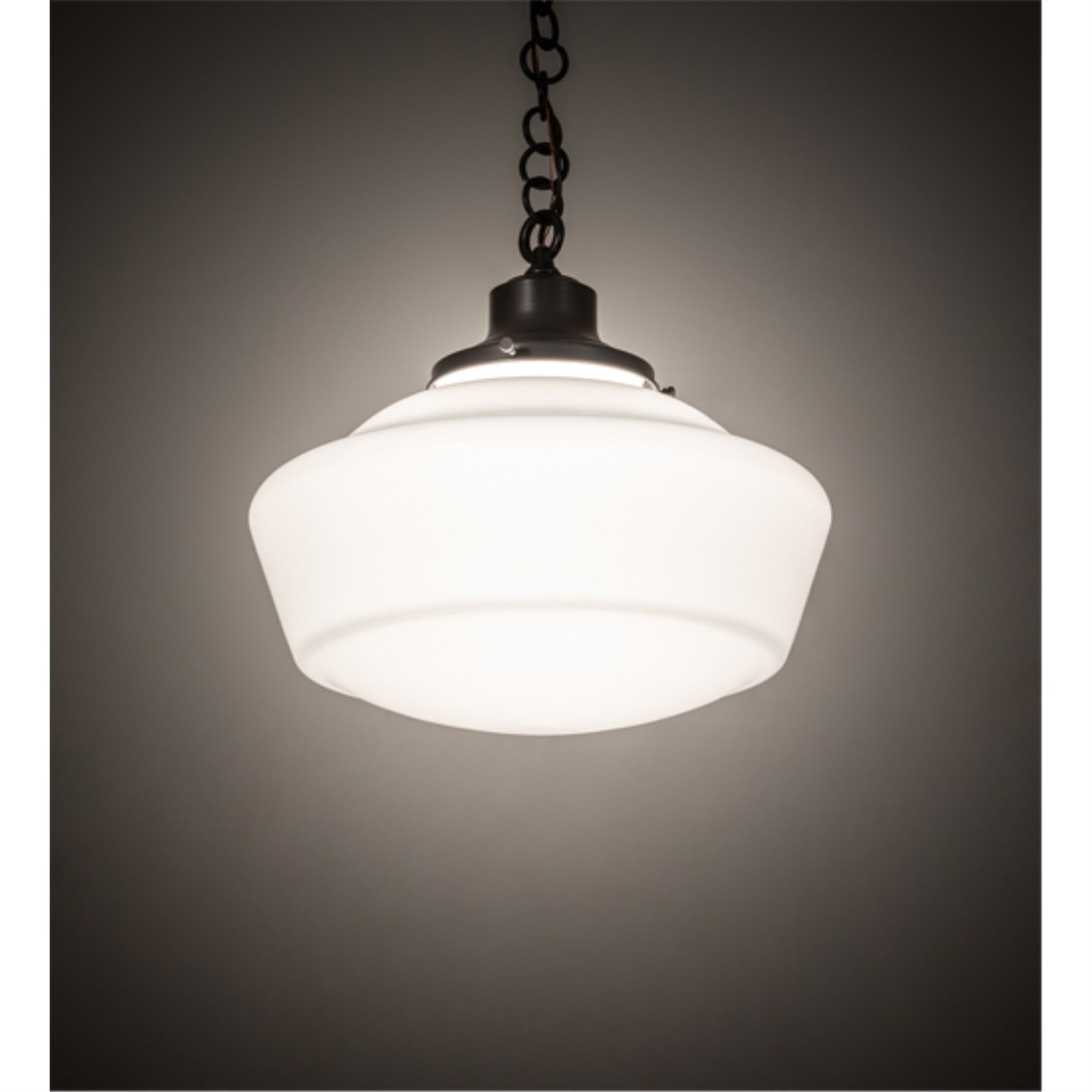 16' Wide Revival Schoolhouse W/Traditional Globe Pendant