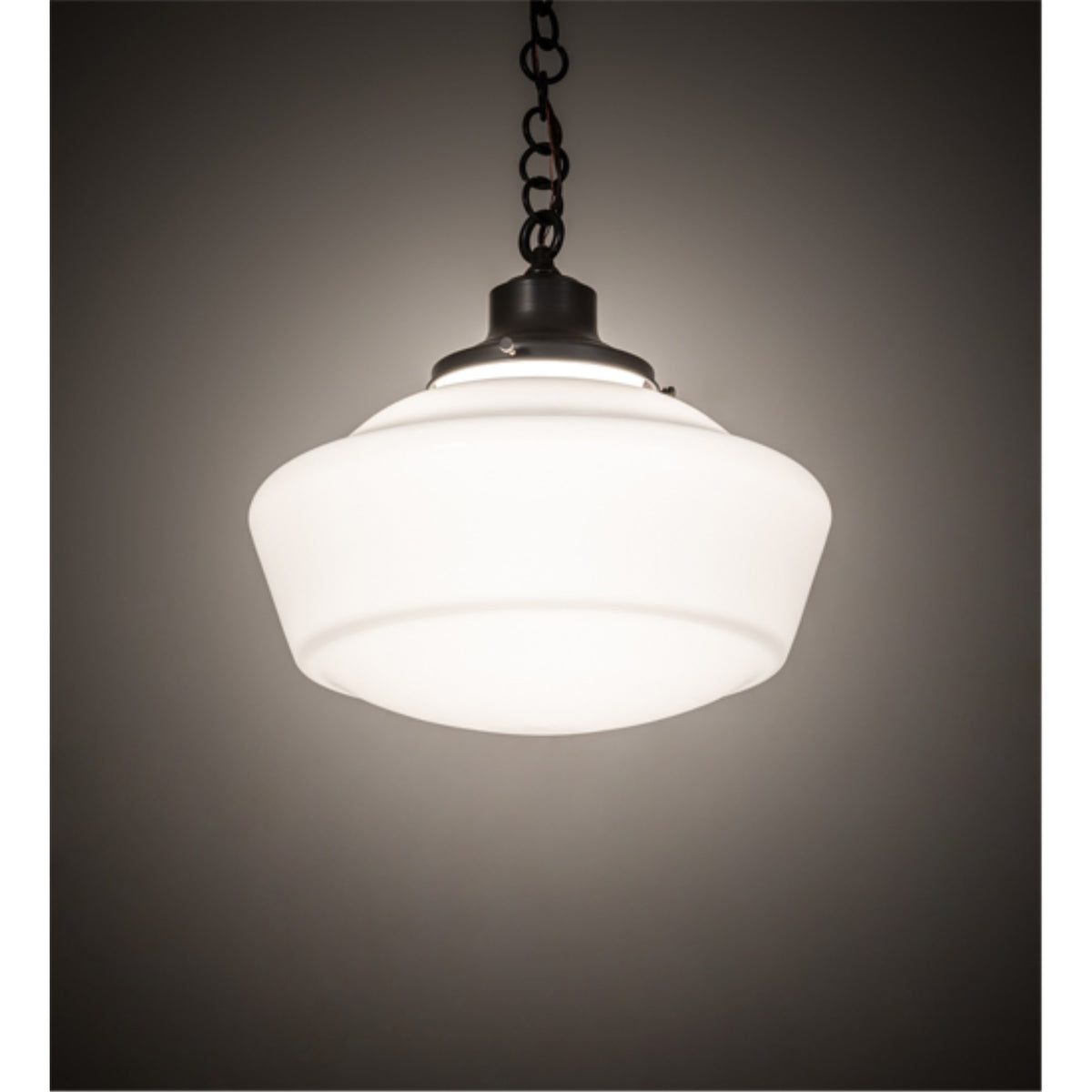 16' Wide Revival Schoolhouse W/Traditional Globe Pendant