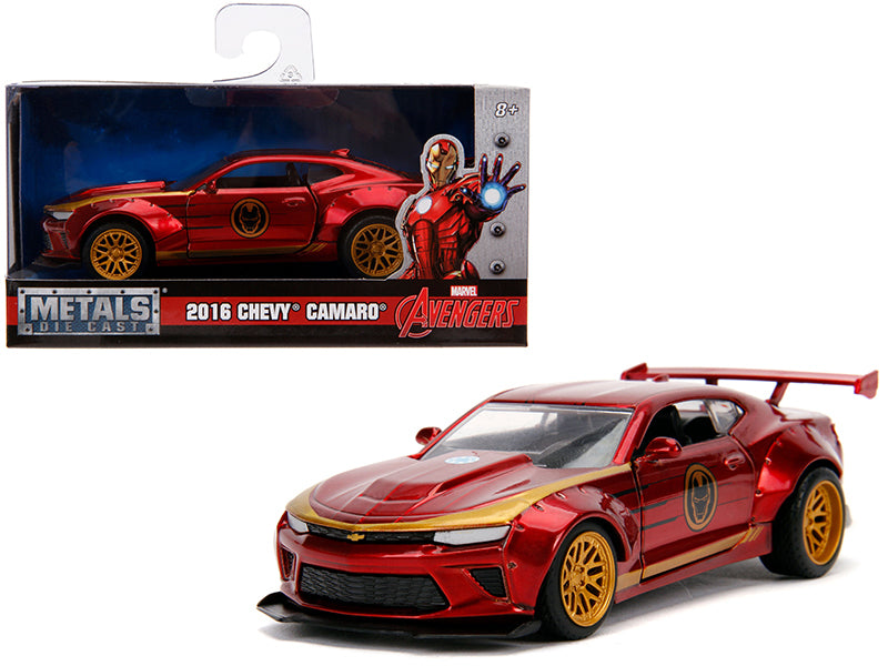2016 Chevrolet Camaro 'Iron Man' Theme 'Marvel' Series 1/32 Diecast Model Car By Jada