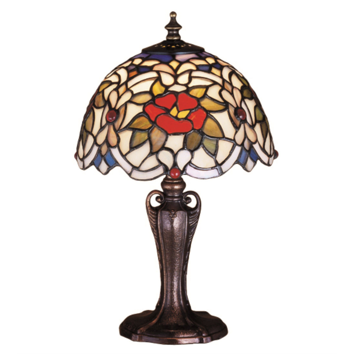 13' High Renaissance Rose Mini Lamp