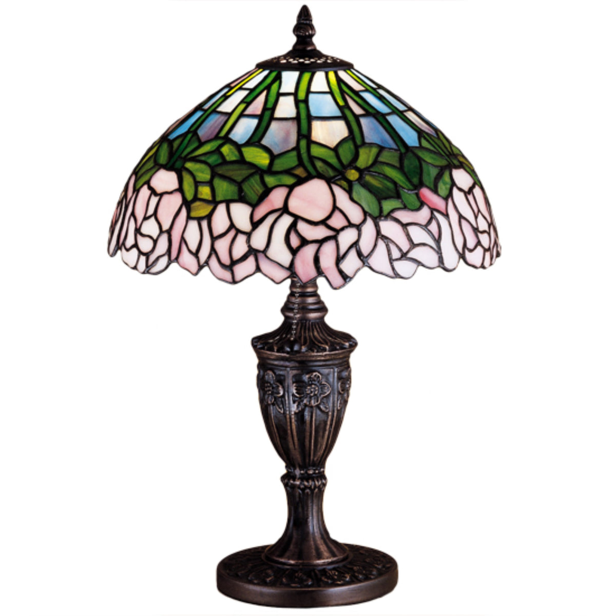 18' High Tiffany Cabbage Rose Accent Lamp
