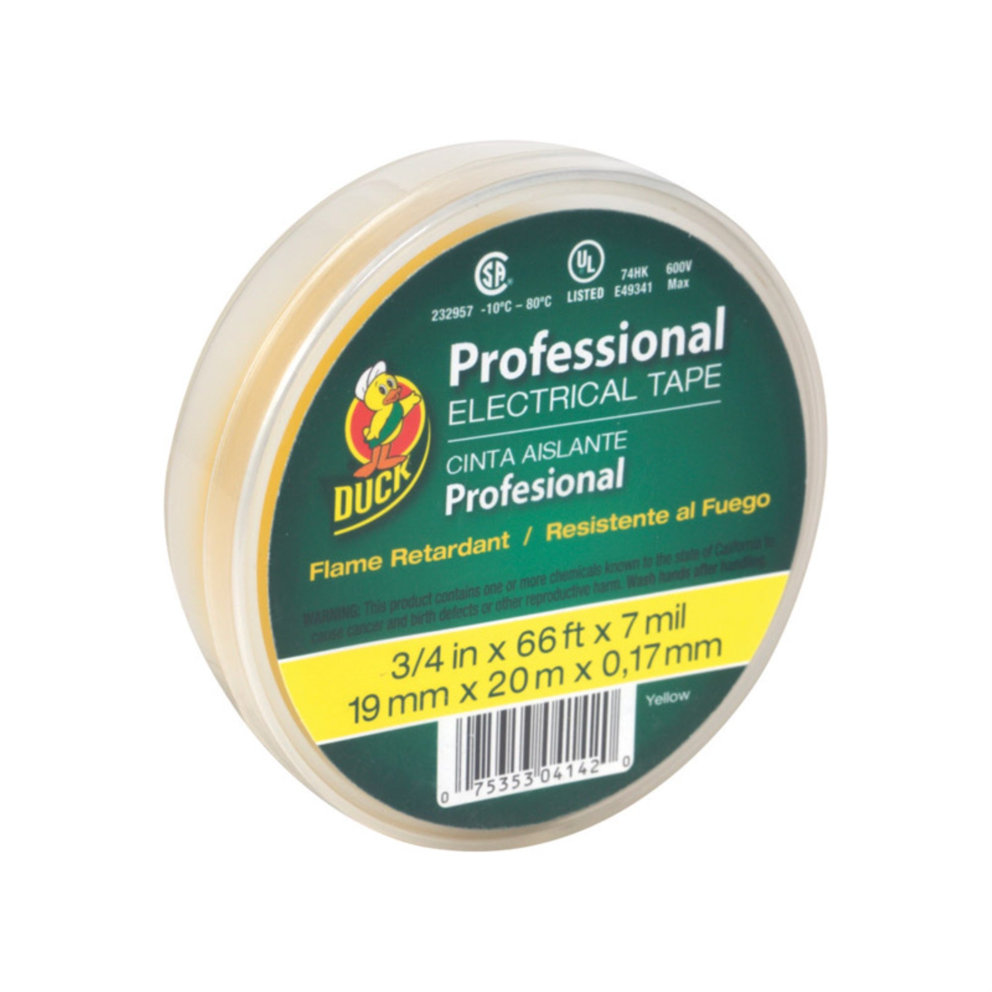 Tape Elect 3/4X66'Yello (Pack Of 12)