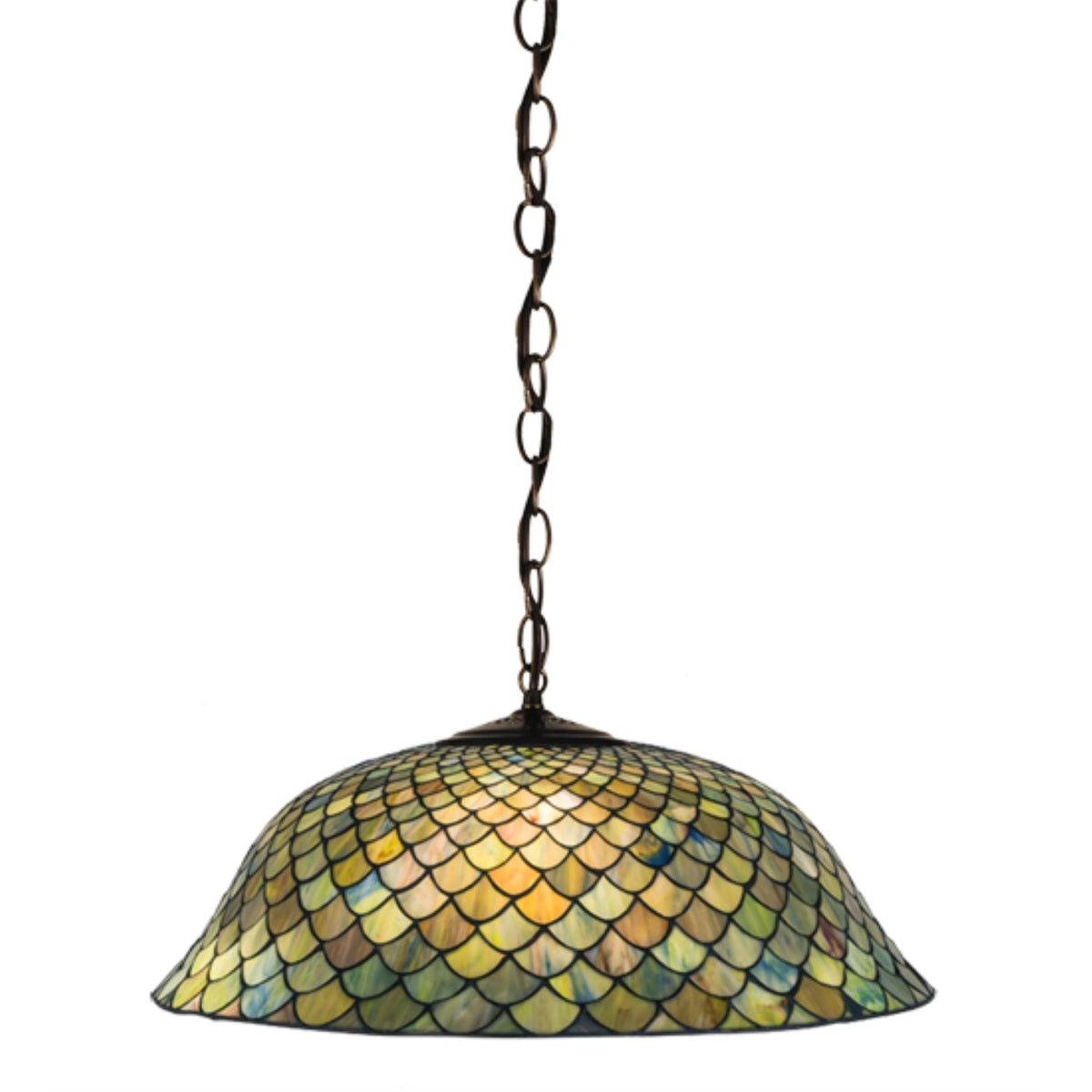24'W Tiffany Fishscale Pendant